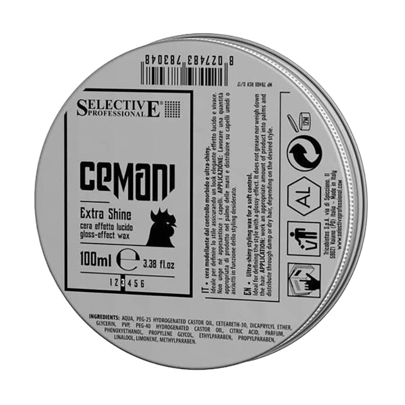 Чоловічий віск для волосся Selective Professional Cemani Extra Shine з глянцевим ефектом, 100 мл